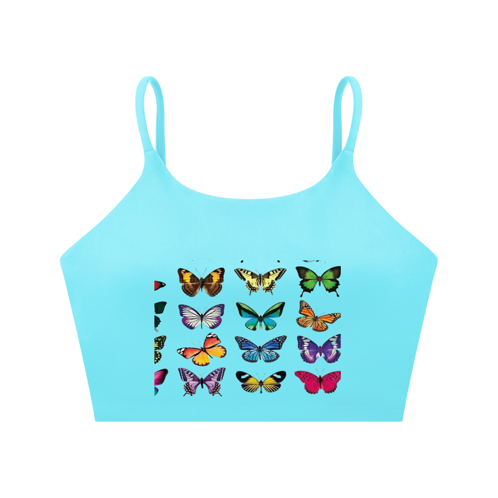 Spaghetti Strap Yoga Sports Bra