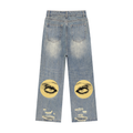 Vintage Wash Distressed Denim Jeans