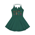 Women's Collared Halter A-Line Tennis Dress