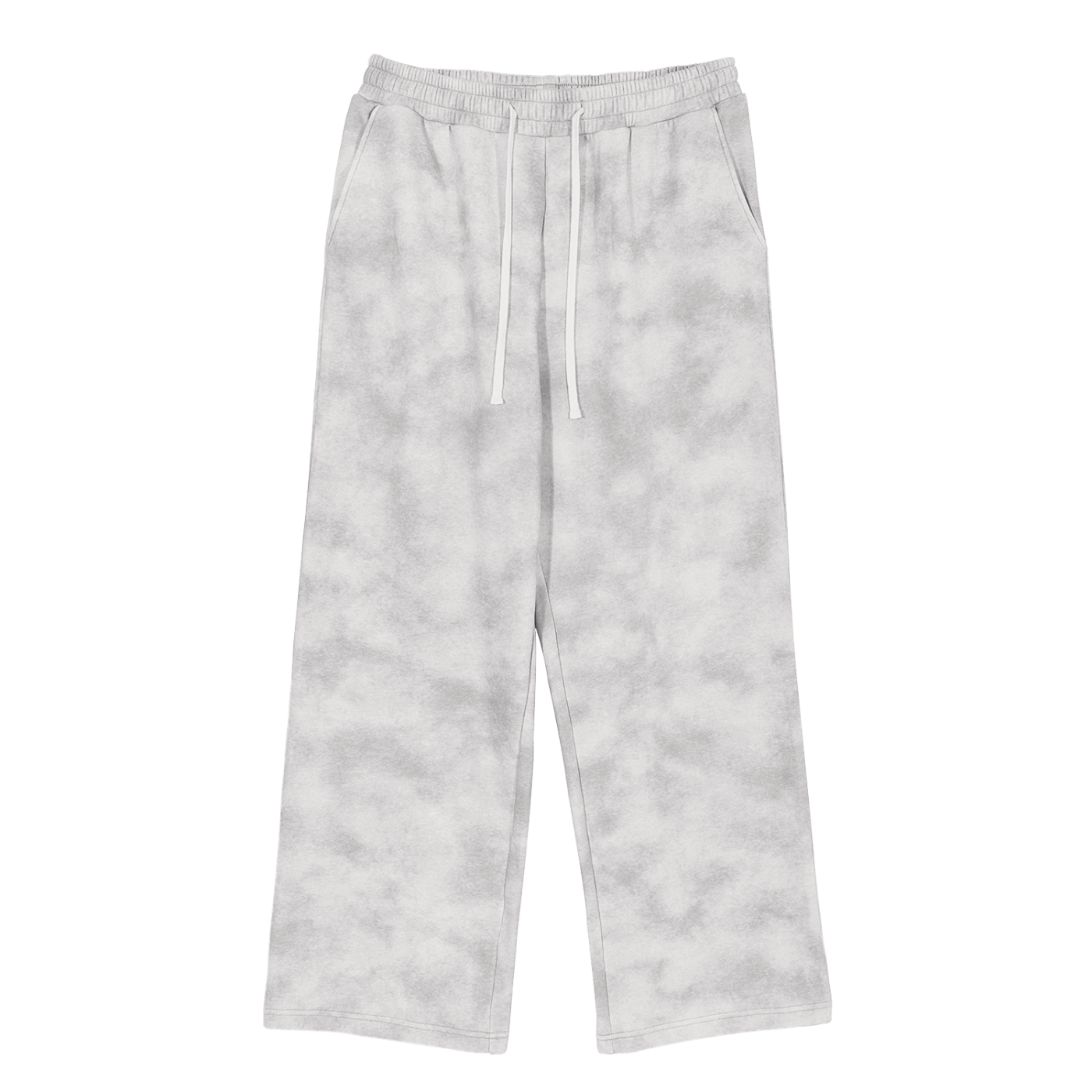 Grey Washed Fleece Sweatpants