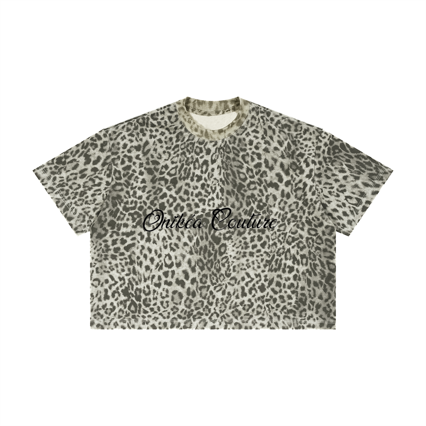 Unisex Leopard Print Boxy T-Shirt